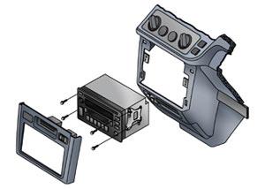 Removing a stereo that's bolted in place