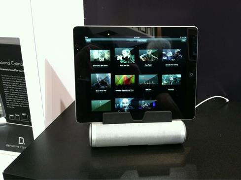 Definitive Tech soundbar tablet Crutchfield CES 2013 iPad