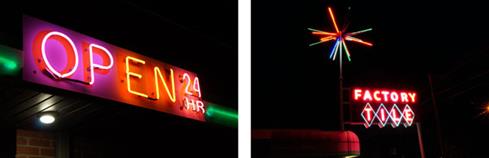Neon signs