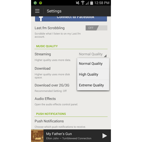 Spotify Settings