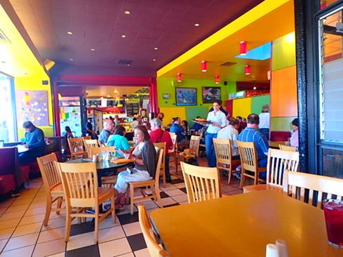 Albuquerque cafe photographed with Olympus TG-850 Pop Art filter
