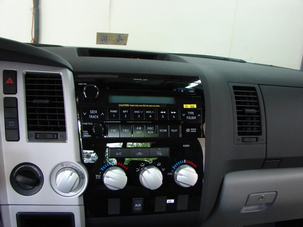 2007-2013 Toyota Tundra Regular Cab Car Audio Profile