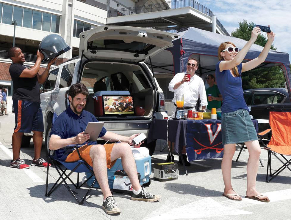 Tailgating at Scott stadium