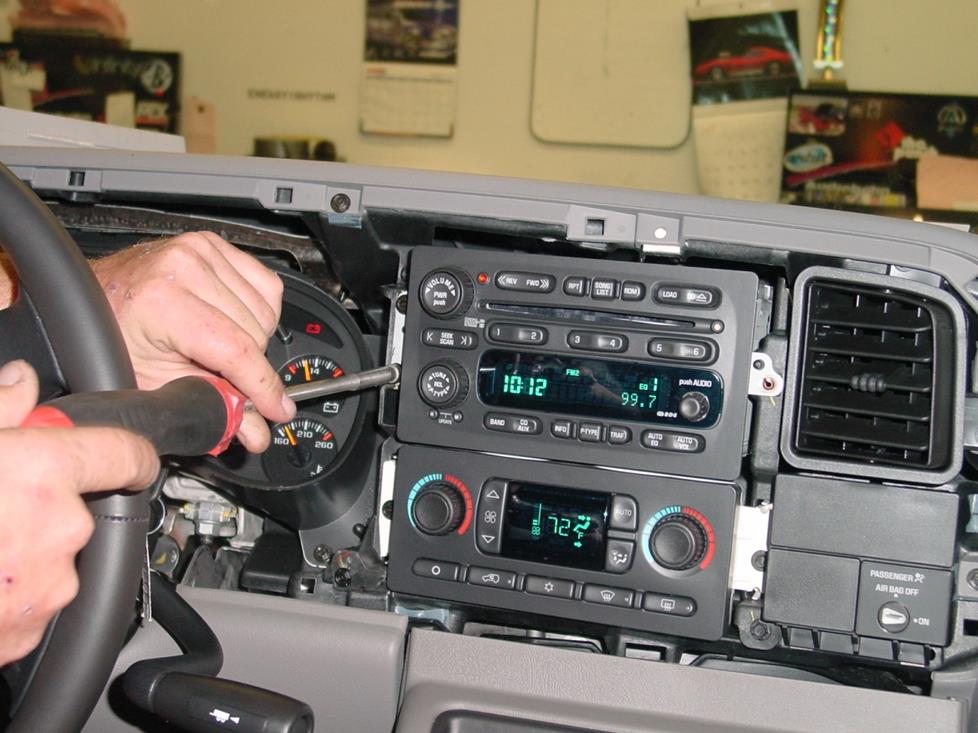 Silverado dash trim removed