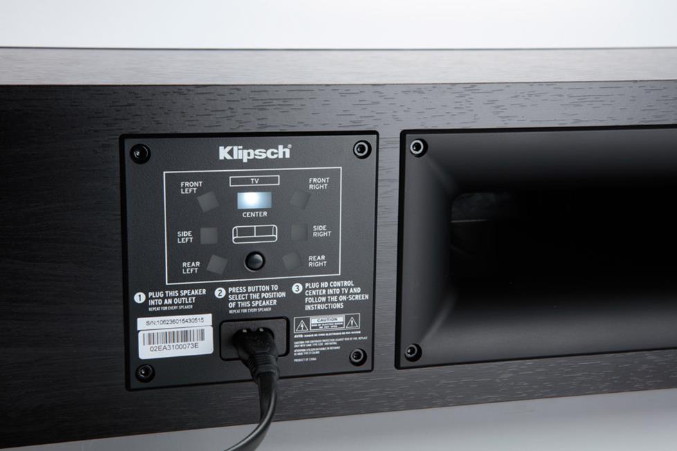 Klipsch Reference Premiere HD center speaker back view