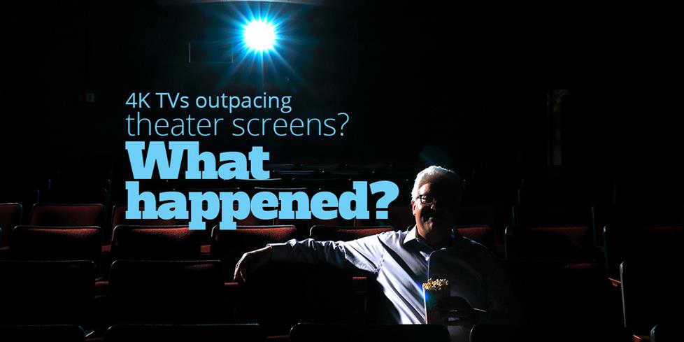 Dave in a movie theater with popcorn
