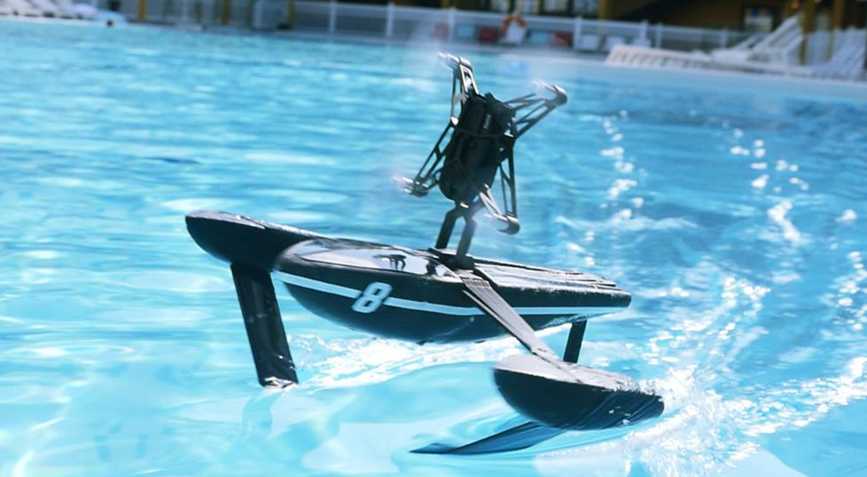 Drone on the water