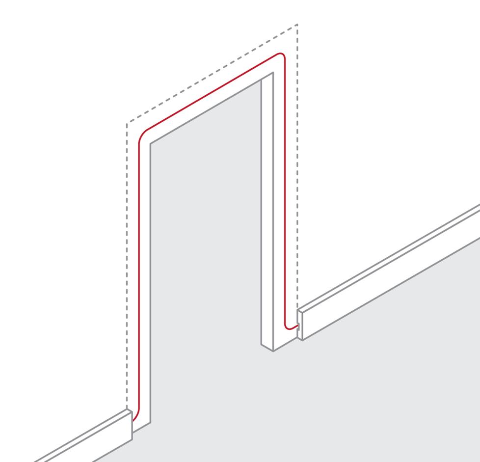 How to route wire around a door frame