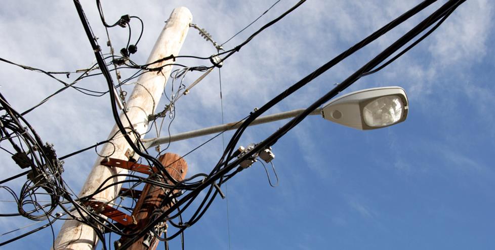 Messy power lines