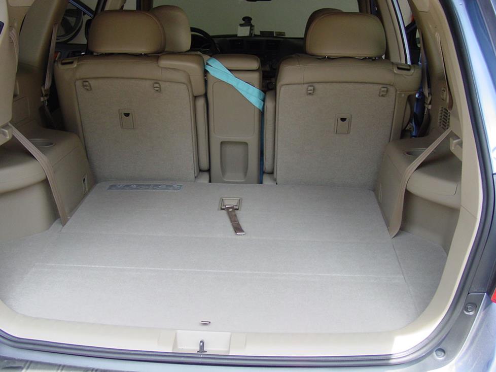 toyota highlander cargo area