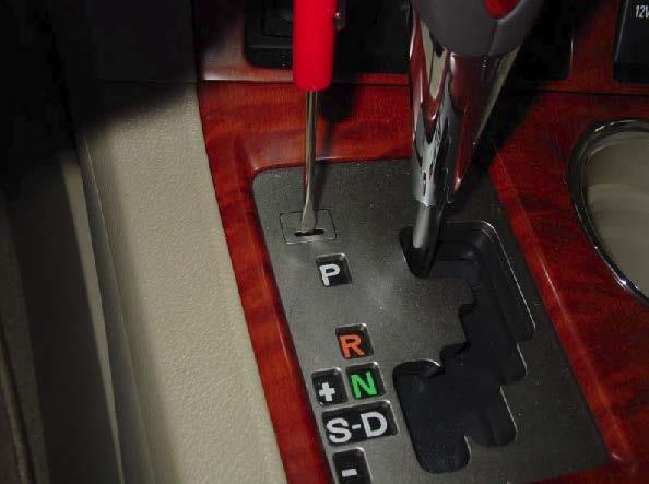 Toyota Highlander shift lock
