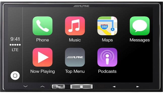 Alpine iLX-107 digital media receiver with wireless Apple CarPlay
