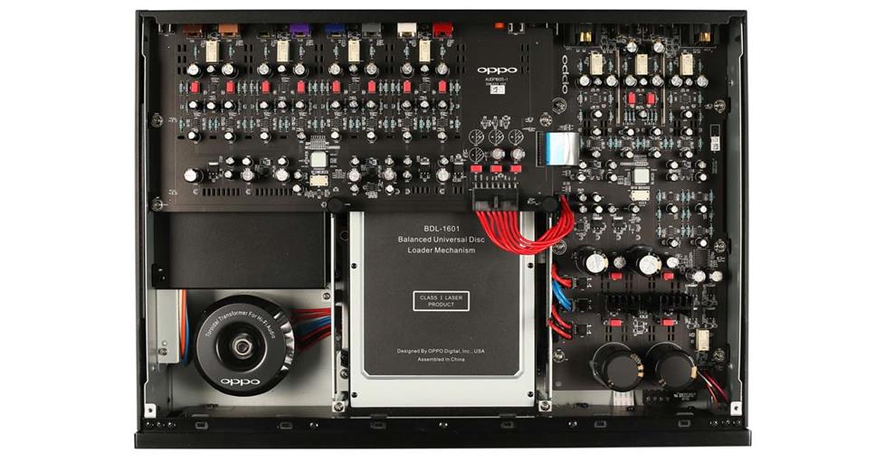 Oppo UDP-205 inside build