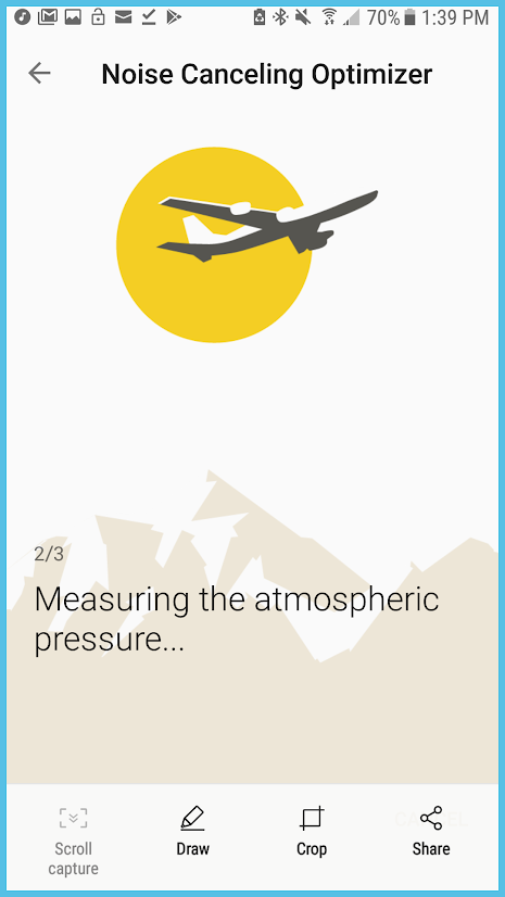 Screen shot of the Sony App.