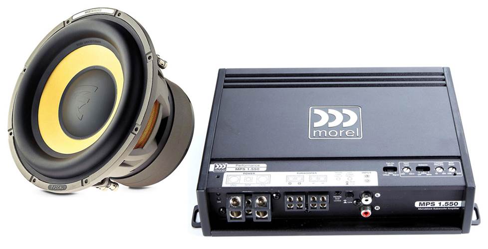 Focal K2 Power E sub and Morel MPS amp