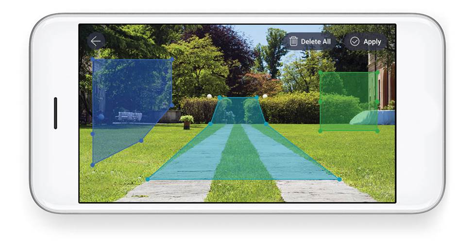 Create custom motion zones