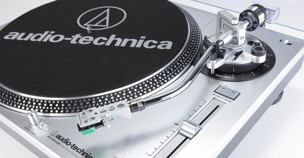 Audio-Technica LP120-USB Manual direct-drive professional turntable with USB output and built-in phono preamp