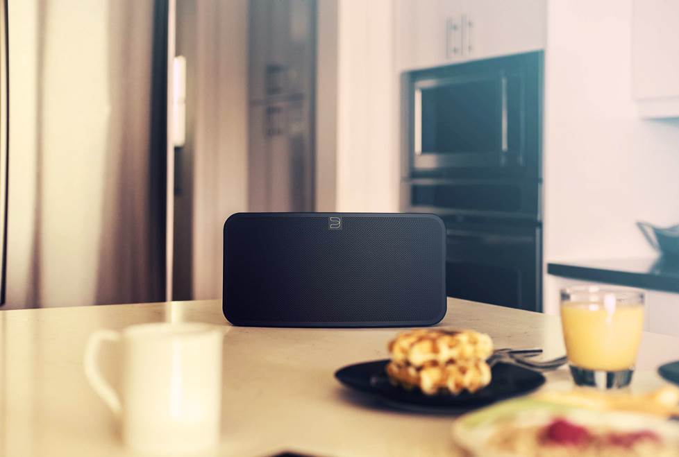 Bluesound pulse mini on kitchen counter