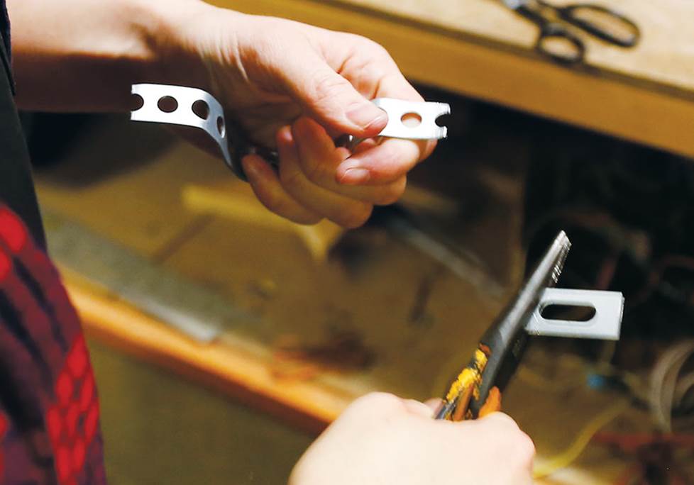 Trimming the backstrap.