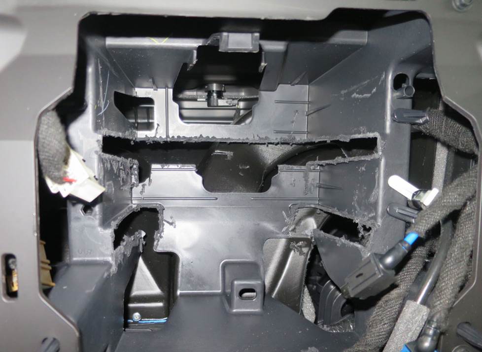 chevy silverado radio cavity modification