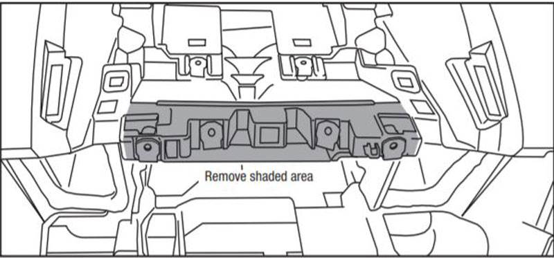 dash brace removal