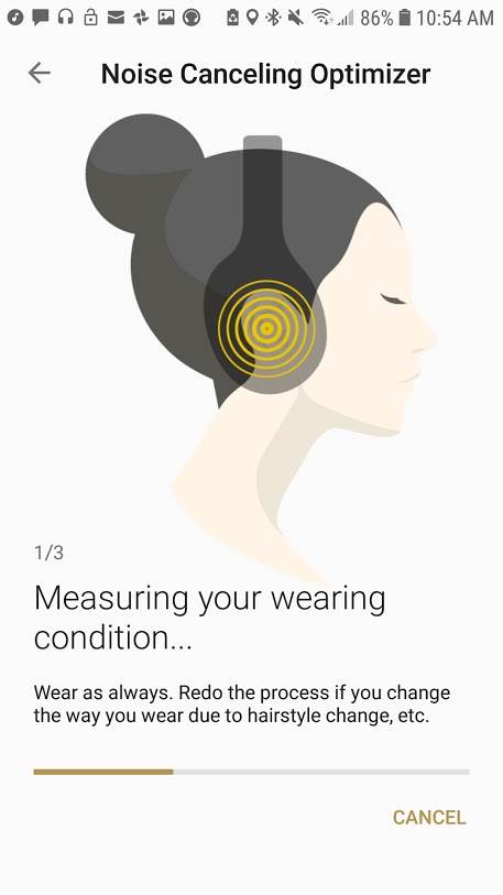 Sony phone app screen 1