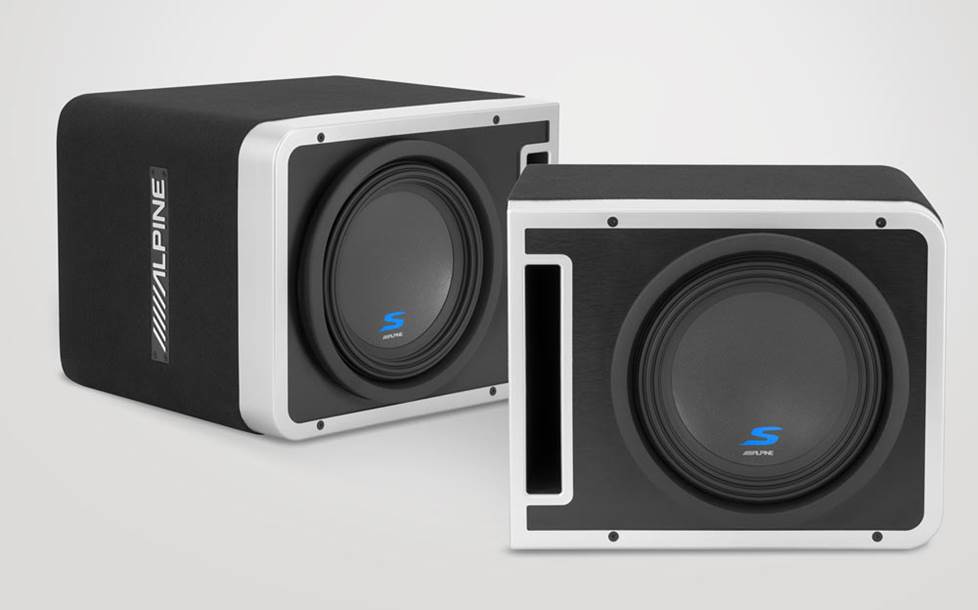 Alpine Halo S-SB10V loaded sub enclosures