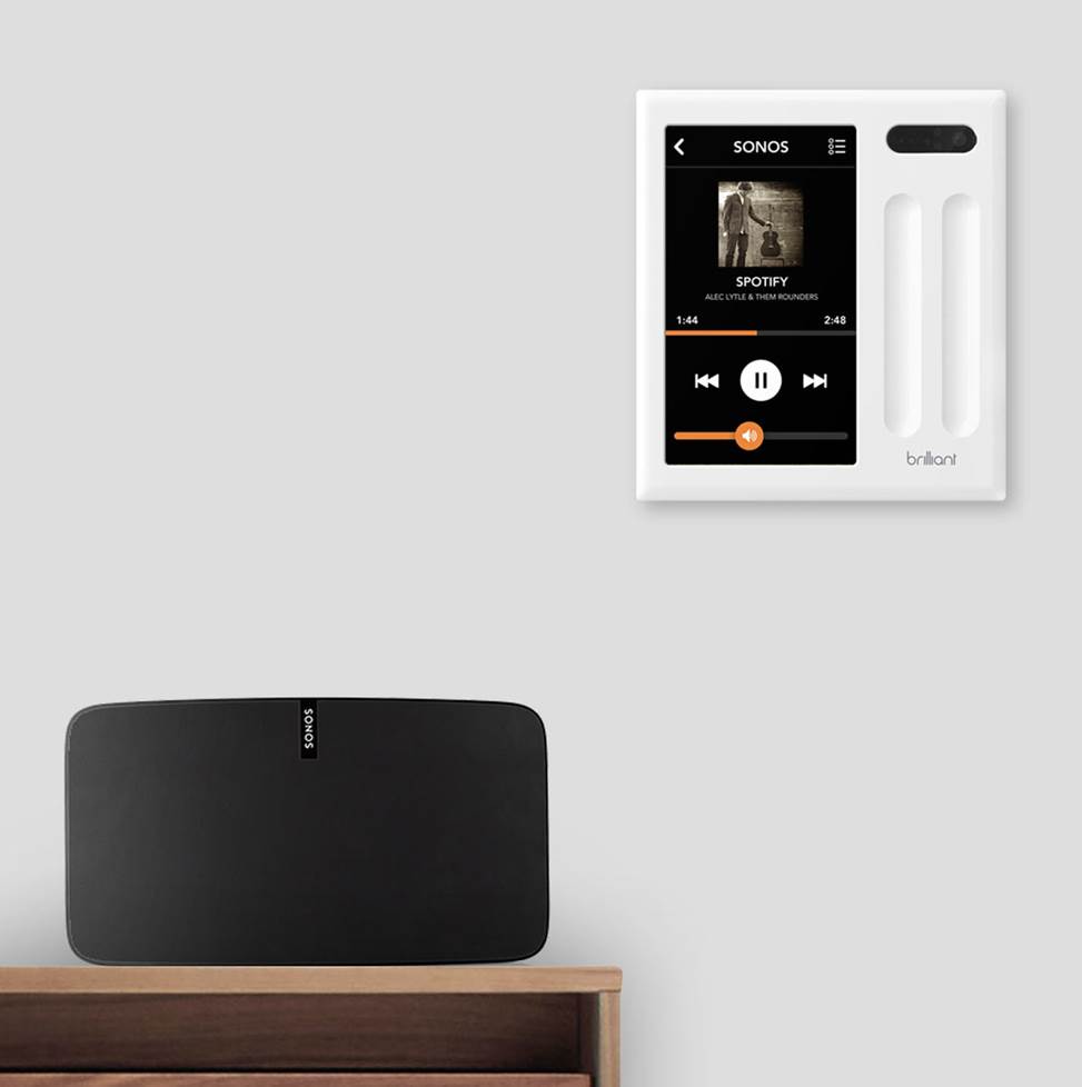 Controlling sonos with Brilliant