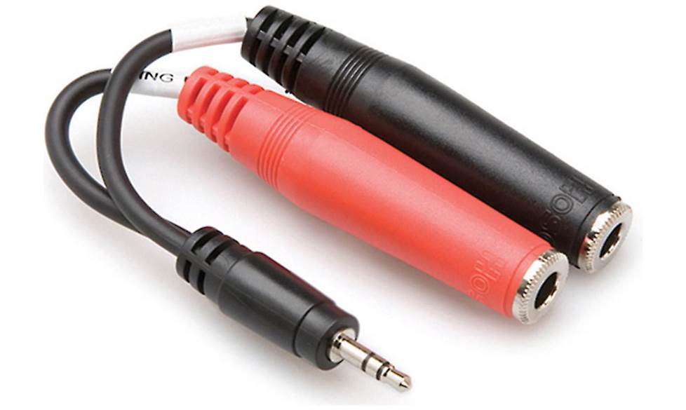 3.5mm TRS to dual 1/4" TS female