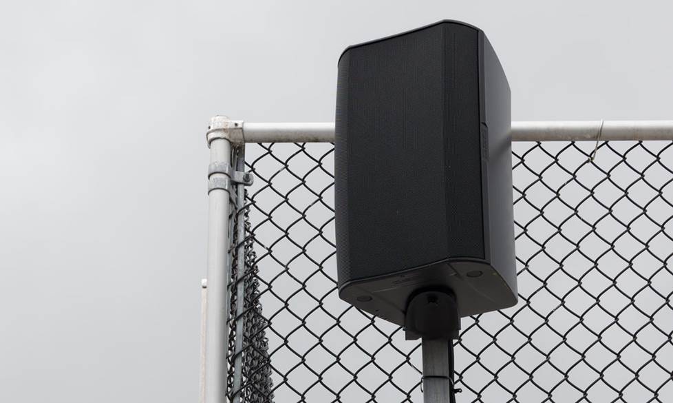 A new speaker, mounted.