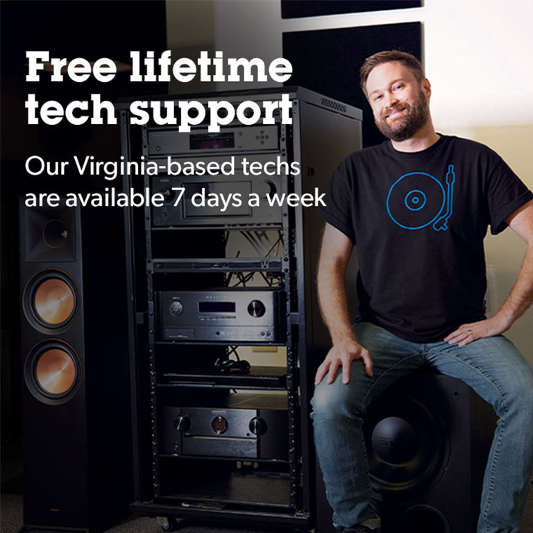 Get free lifetime tech support on Crutchfield purchases. Shop with confidence this season.