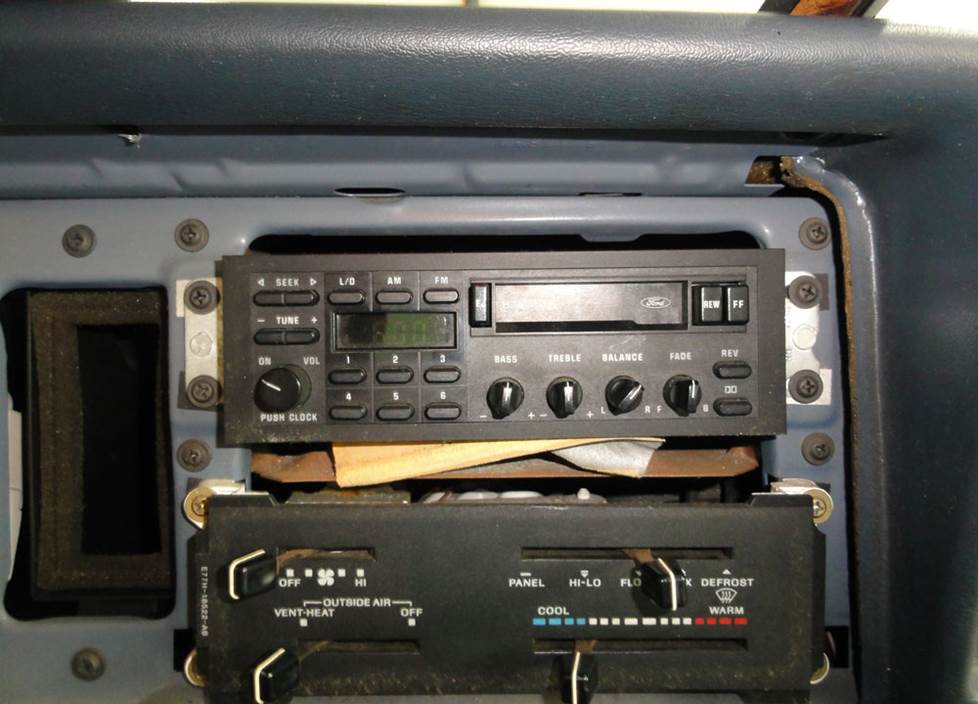 ford ranger radio removal