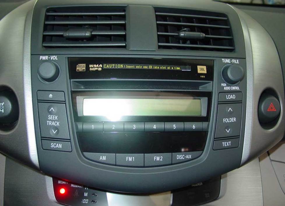 Toyota RAV4 JBL radio