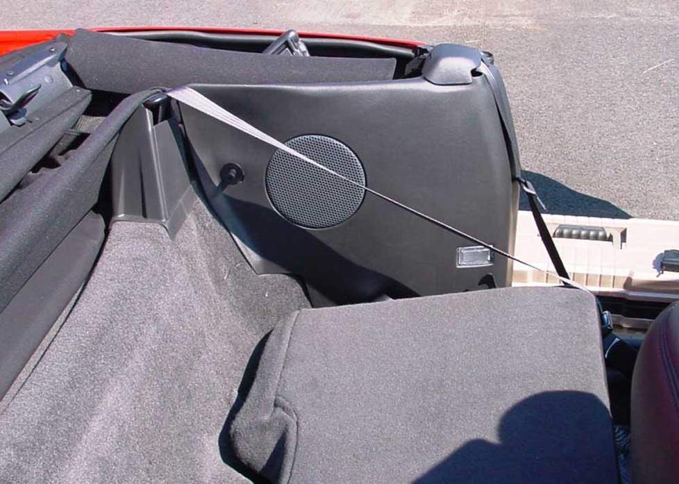 Chevy Camaro convertible rear side speaker