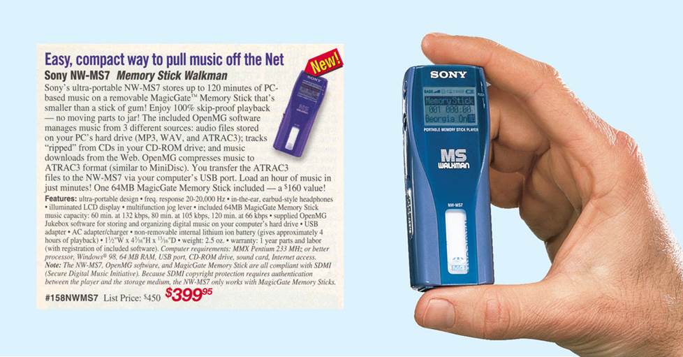 Sony NW-MS7 Memory Stick Walkman