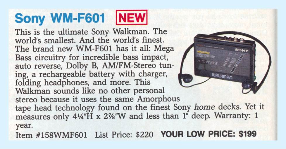 Sony WM-F601