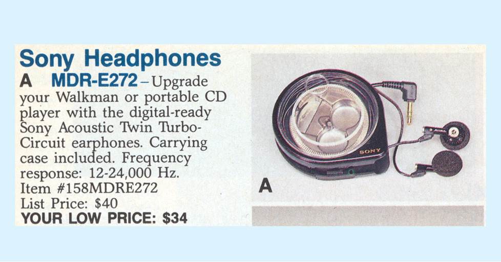 Sony MDR-E272 Headpones