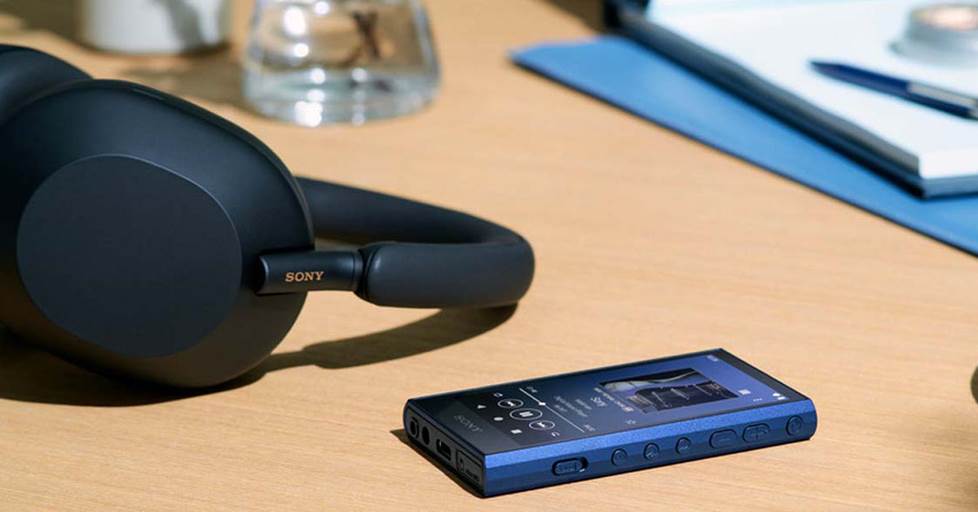 Sony NW-A306 Walkman with headphones