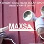 MAXSA 44418 From MAXSA: Dual Head Solar Powered LED Spotlight