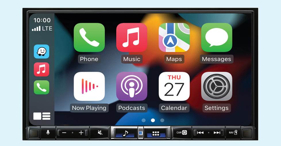 Alpine iLX-507 with CarPlay display