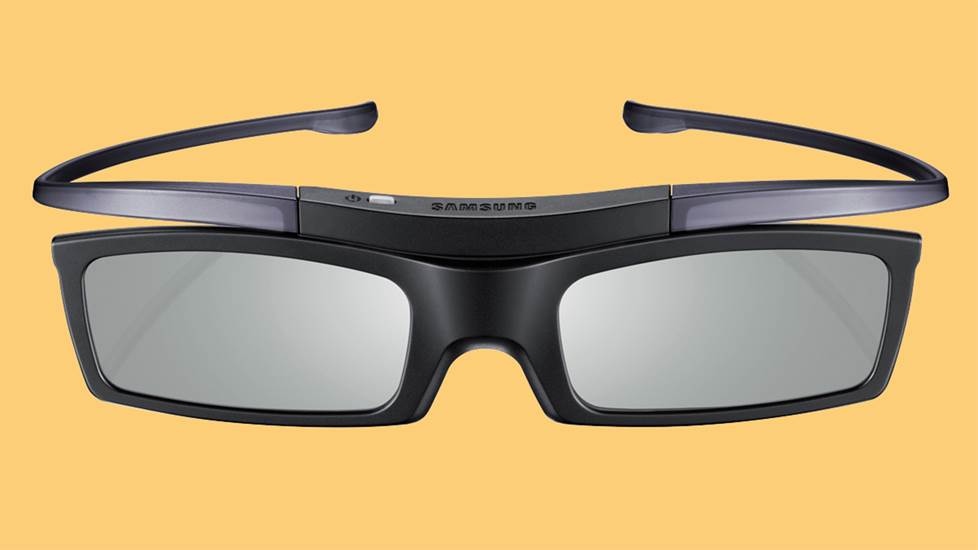 These specialized 3D glasses from Samsung could pair with a compatible TV and used an active shutter system to produce a 3D effect.