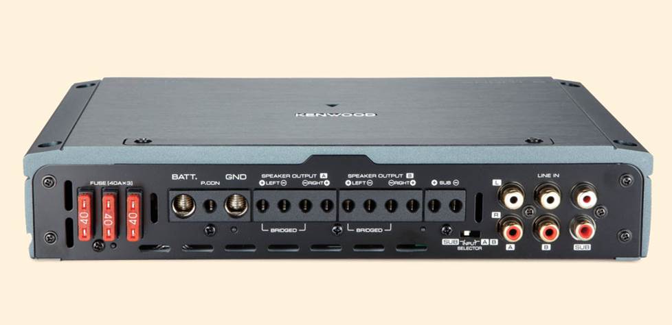 Kenwood Excelon XR901-5 amplifier connections view