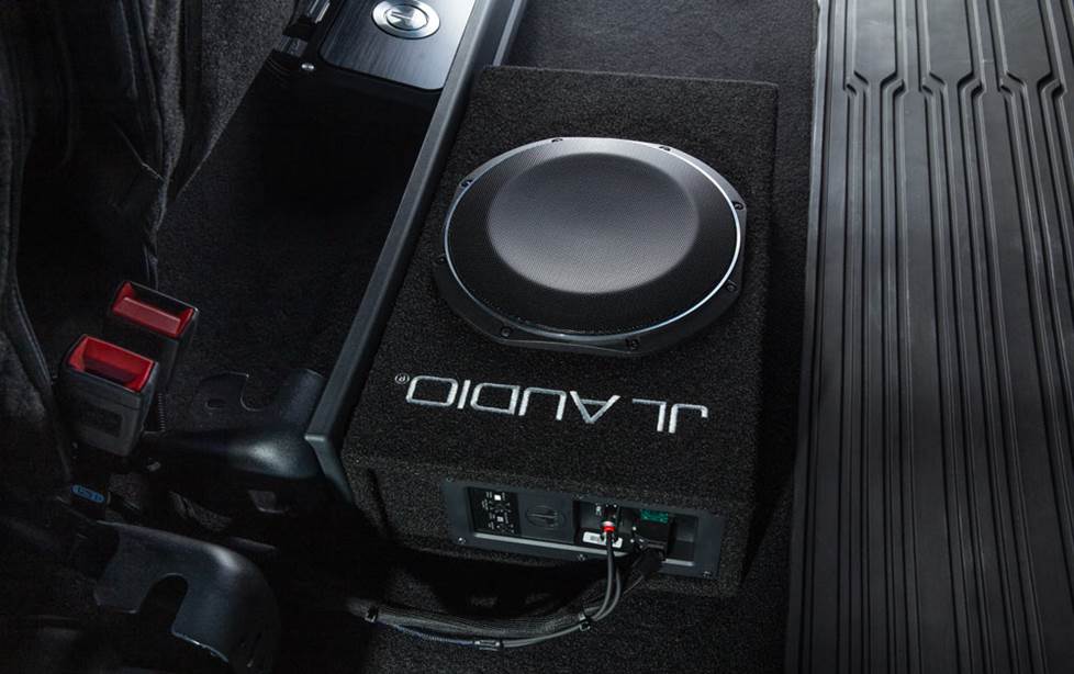 JL Audio ACS110LG-TW1 Single 10" Sealed Enclosure Powered in Chappy's 2024 Ford F-150