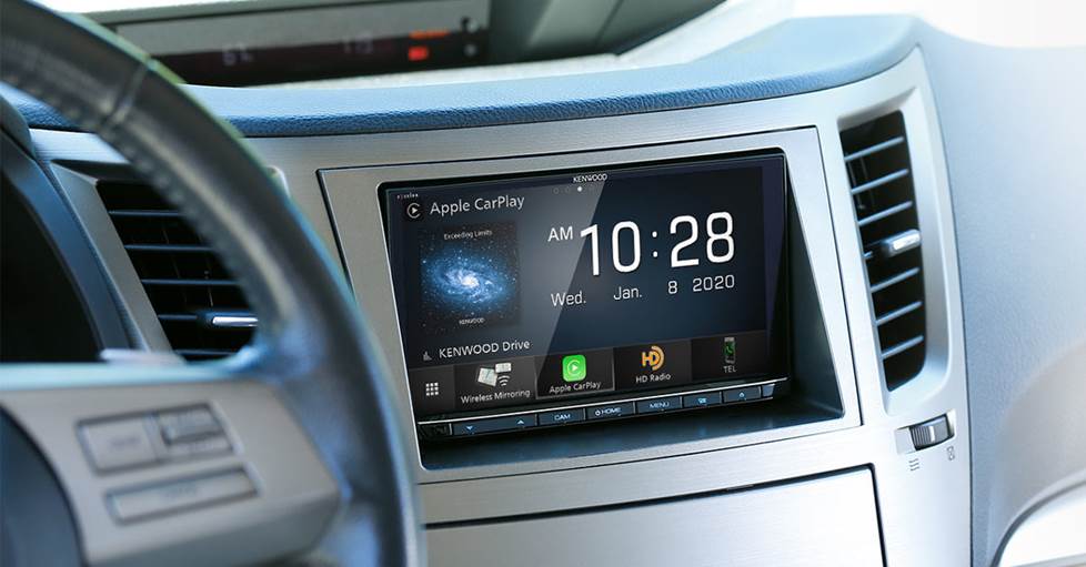 Kenwood Excelon Reference DDX9907XR DVD receiver in a car dash