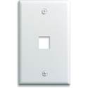 On-Q Single-Gang Wall Plate (White) - 1-Port