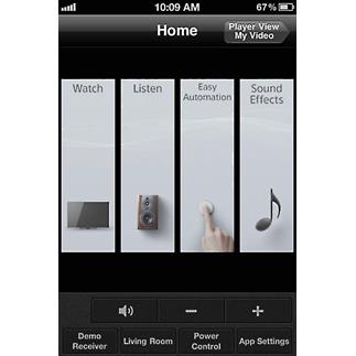 Sony ES remote app for smartphones