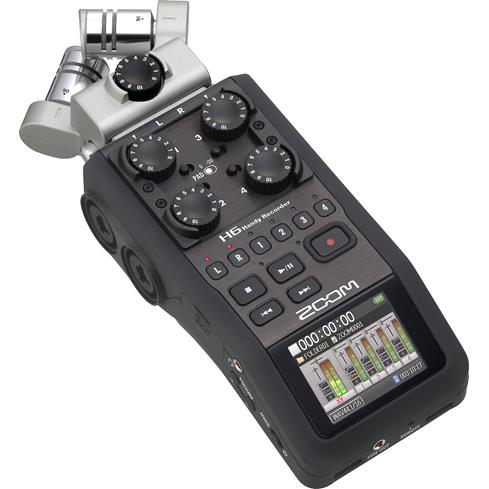 Zoom H6 handheld 6-track digital recorder