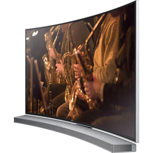 Samsung HW-H7501 with a Samsung curved-screen TV