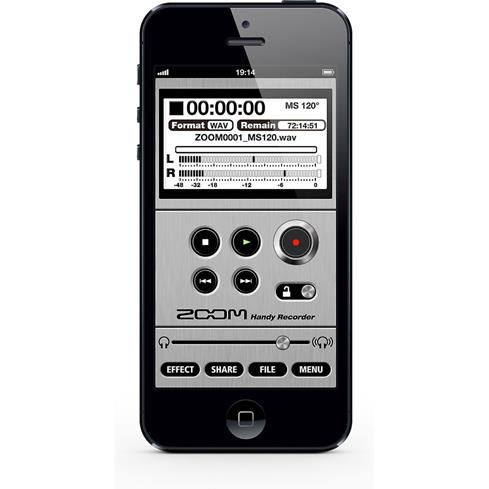 Zoom iQ5 Handy Recording app