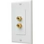 Niles® Audio 2-post Wall Outlets for Speaker Wires White